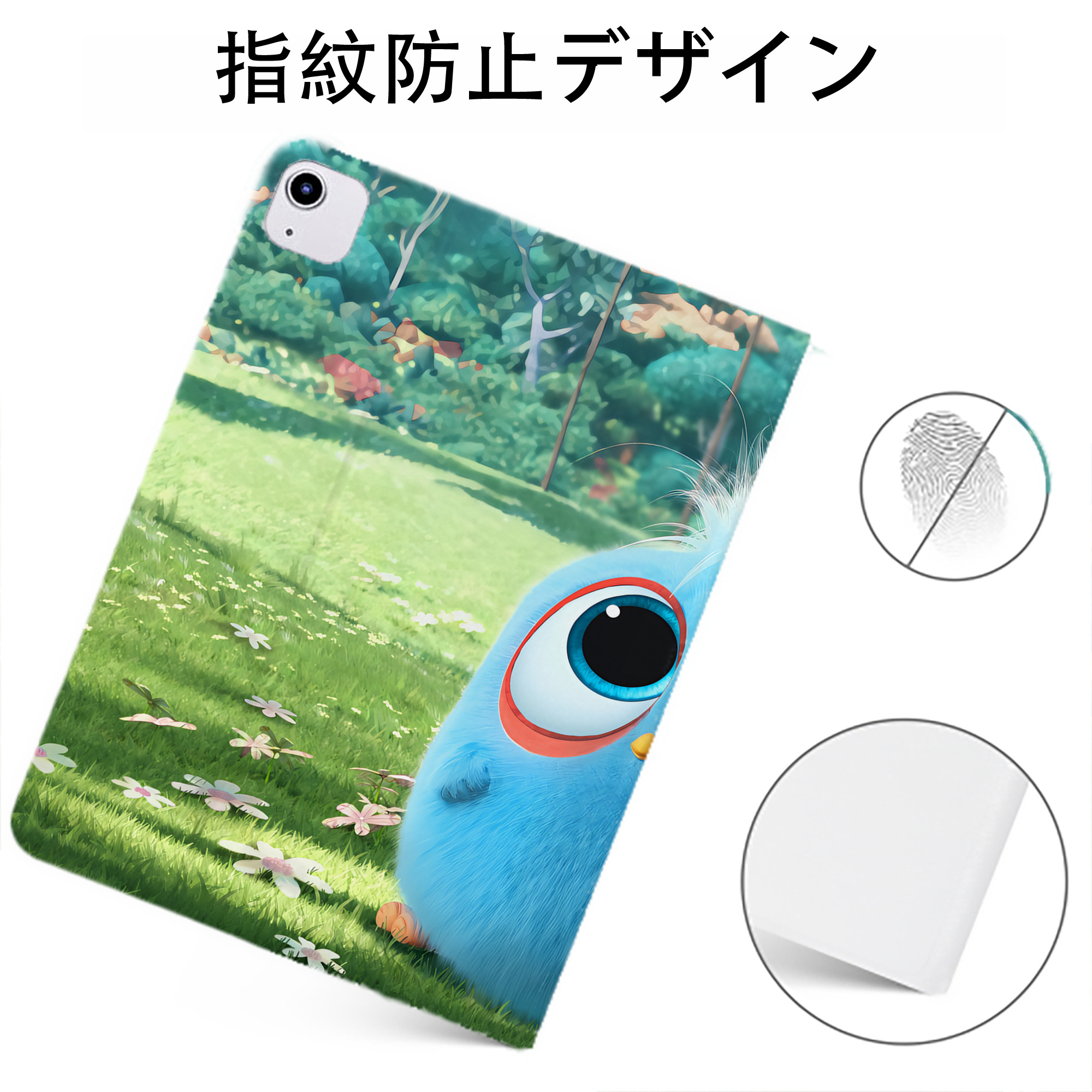 （画像用） Angry Birds アングリーバード IPadケース ペンホルダー付き ブックスタイルデザイン
